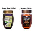 Orchard Honey Combo Pack (Jamun+Premium) 100 Percent Pure and Natural (2 x 250 gm)